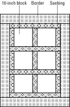 美しいボーダーでキルトをフレーミング