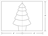 ポップアップクリスマスツリーカードの作り方