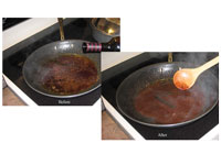 鍋をデグレーズしてソースを作る方法
