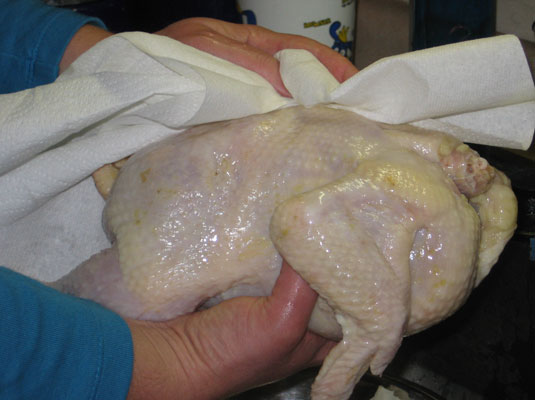 鶏肉のロースト方法