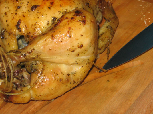 鶏肉のロースト方法