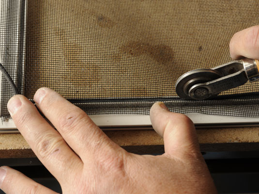 How to Replace a Fiberglass Screen on a Screen Door