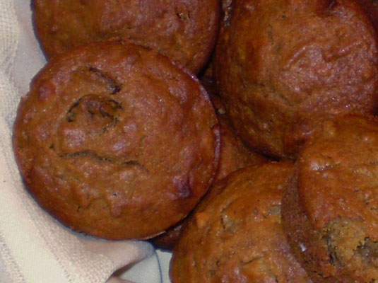 フルーツとふすまのマフィン