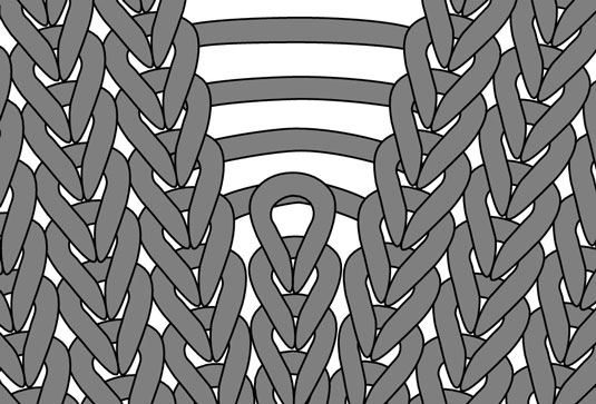 落としたステッチを見つけて固定する方法