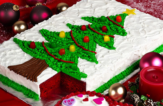 クリスマスツリーケーキ