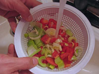 新鮮な野菜の冷凍