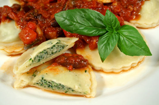 ほうれん草のラビオリ（Ravioli di Spinaci）