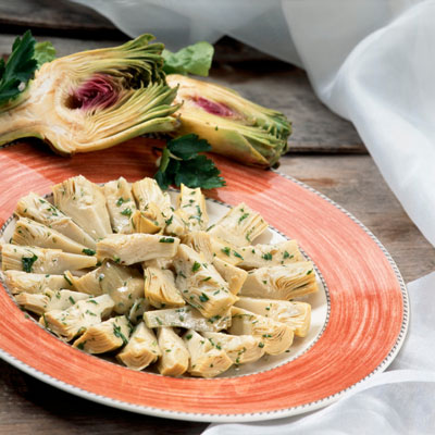 アーティチョークのチキンカツレツ（Scaloppine di Pollo con Carciofi）