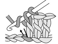 パフステッチをかぎ針編みする方法