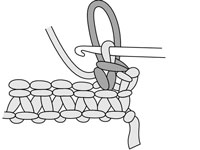 ループステッチをかぎ針編みする方法